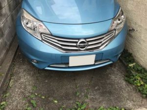 日産 ノート インテリジェントキーの紛失 現地にて鍵作成