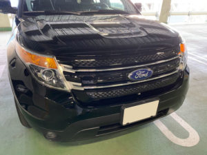 フォード エクスプローラー ジャックナイフ型リモコンキーとガスキャップの鍵作成